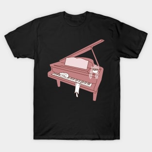 Piano and cats T-Shirt